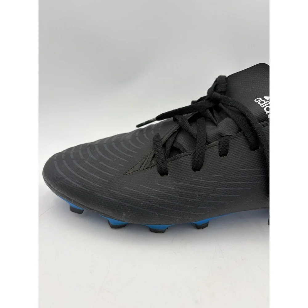 Adidas Predator Edge.4 FxG Soccer / Football Cleats Mens 11.5 Black‎ Blue Spikes